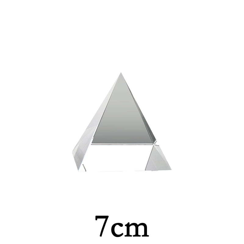 Minimalist Triangle Pyramid White Crystal Ornament for Christmas and Valentine’s Day|Home Decor & Holiday Decorations