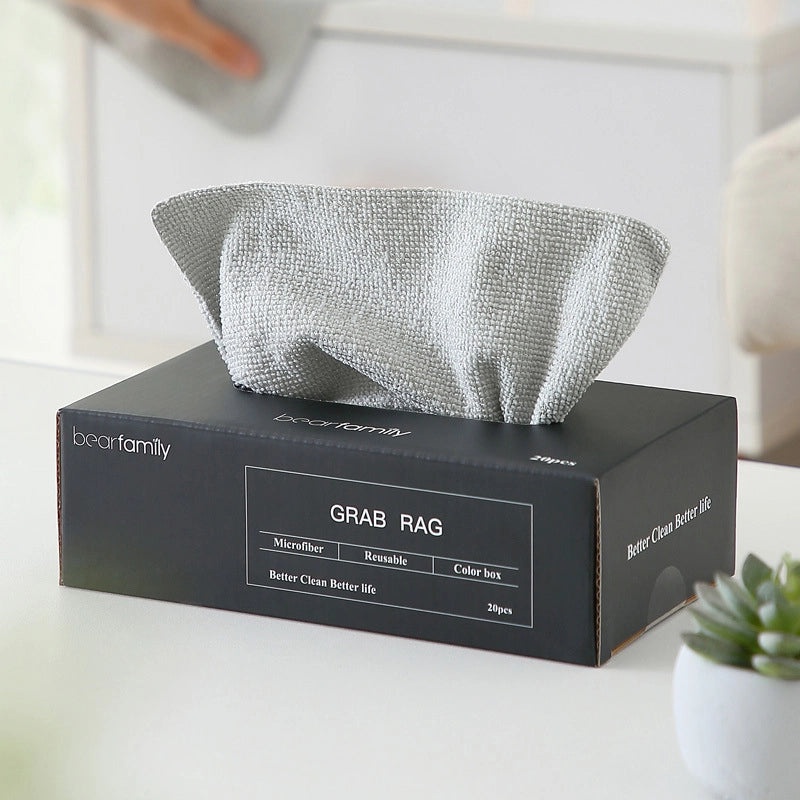 Removable English Microfiber Scouring Pad Multi-use Absorbent Kitchen Cloth | Kitchen Cleaning Supplies