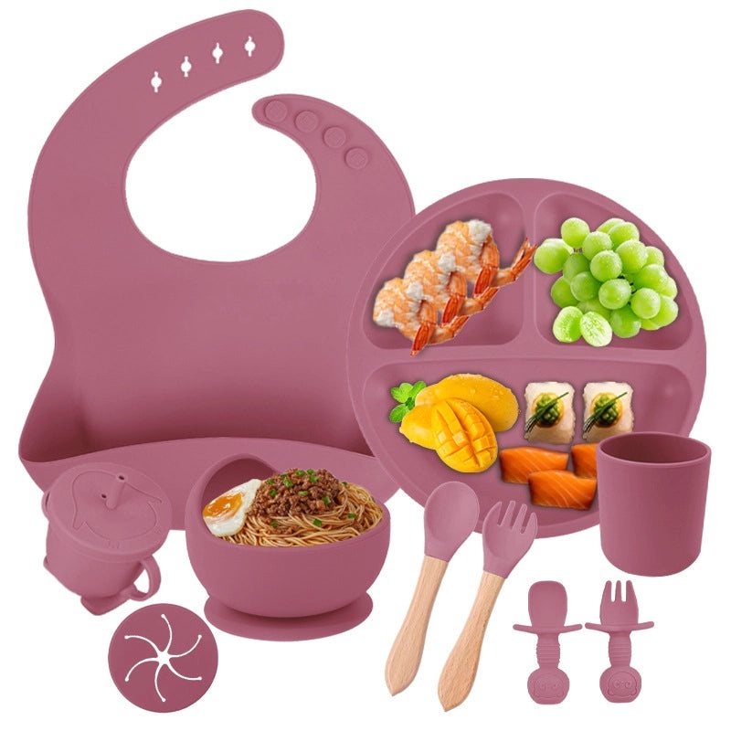 Baby Silicone Tableware Set for Toddlers | Baby Feeding Supplies