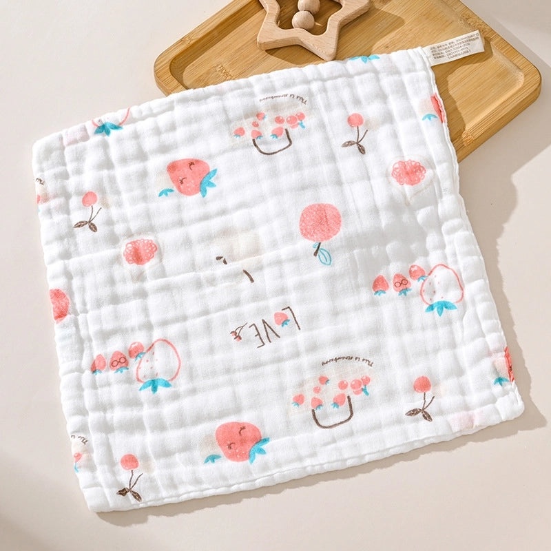 Adorable Cartoon Fruit and Fish Baby Burp Cloths Soft Infant Accessories|Baby Essentials
