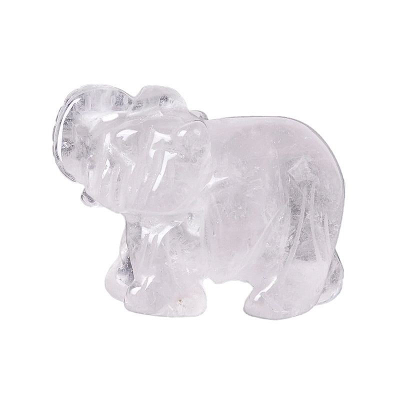 Set of 5 Minimalist Elephant Crystal Figurines | Home Decor Ornaments|Artificial Decorative Accessories|Elegant Table Decorations|Gift Ideas|Deco