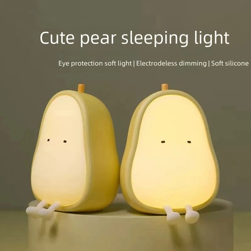 Yali USB Rechargeable Cute LED Bedside Lamp with Sleeping Light Stepless Dimming Double Color Warm Night Light|儿童卧室灯具