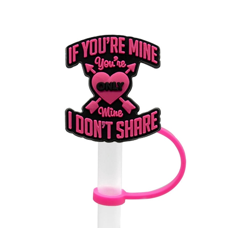 Cartoon Silicone Straw Caps for 8-10mm Straws | Personalized Drink Accessories
