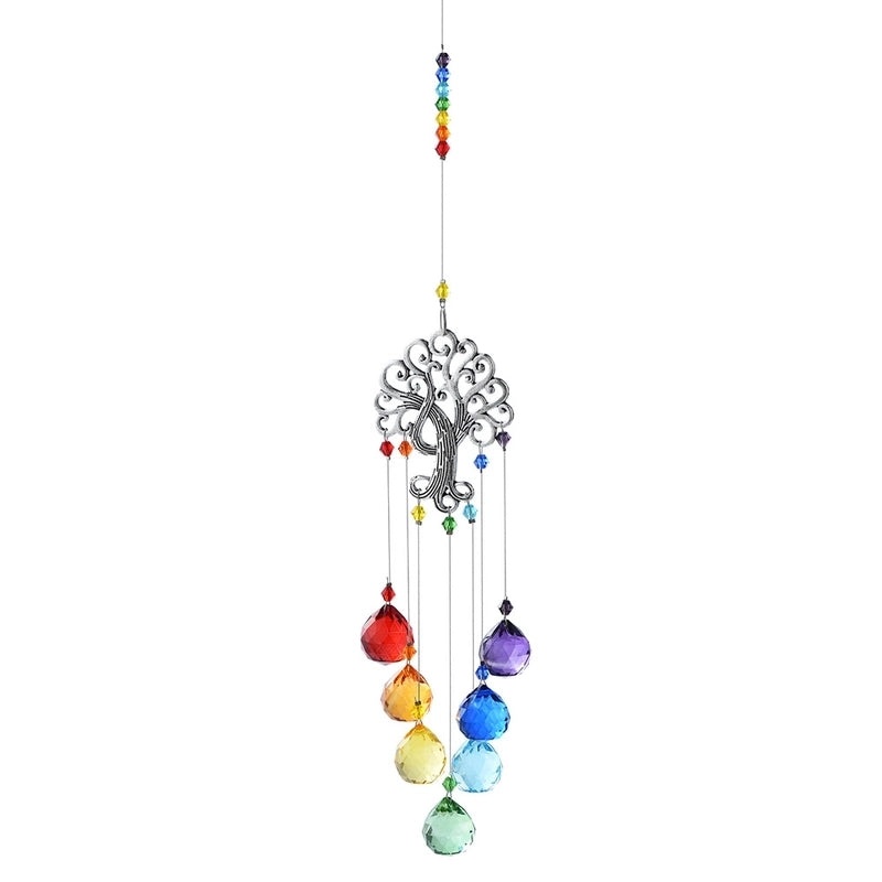 Pastoral Devil's Eye Crystal Wind Chime Decorative Hanging Ornament|Home Decor & Accessories