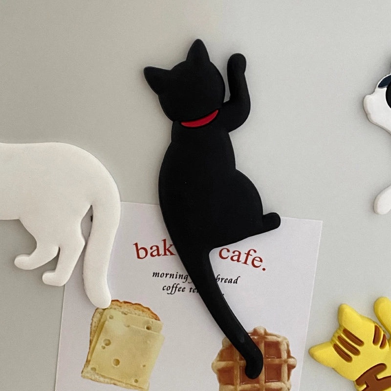 Adorable Cat Resin Fridge Magnet Decorative Artificial Art | Home Decor & Kitchen Accessories