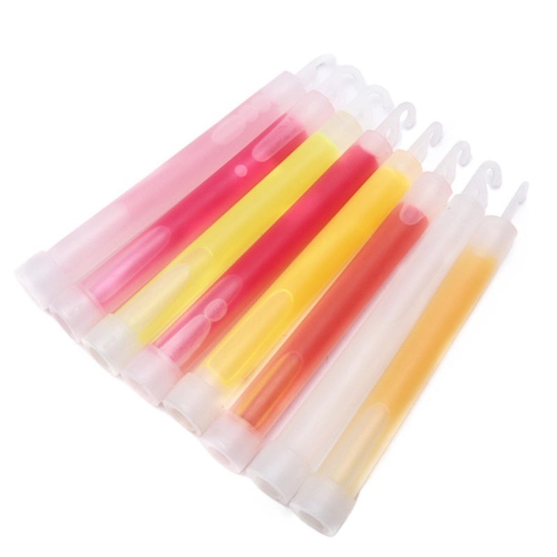 6 Inch Glow Stick with Hook for Outdoor Camping Halloween Christmas | Outdoor Recreation Accessories