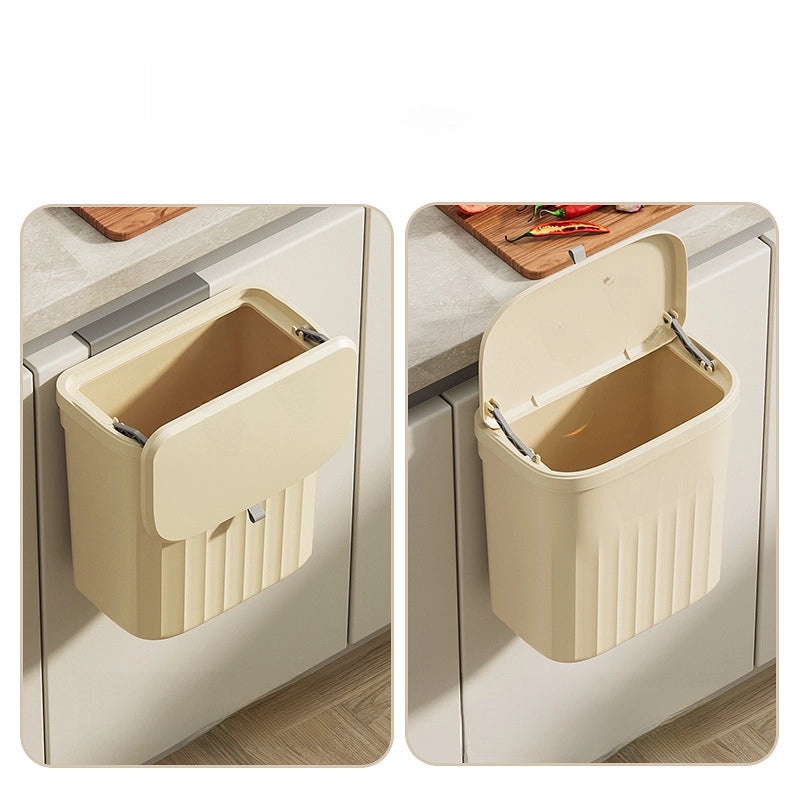 Large Capacity Waterproof Wall-Mounted Kitchen and Bathroom Trash Can|Home Organization and Storage