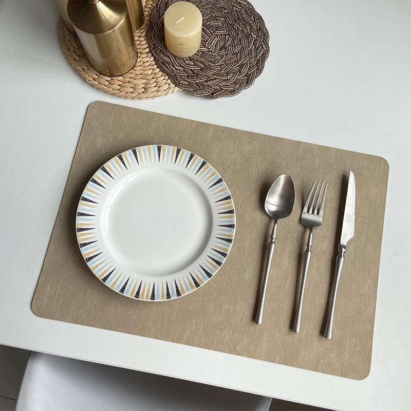 Leather Placemat for Dining Table | Home & Kitchen Tableware