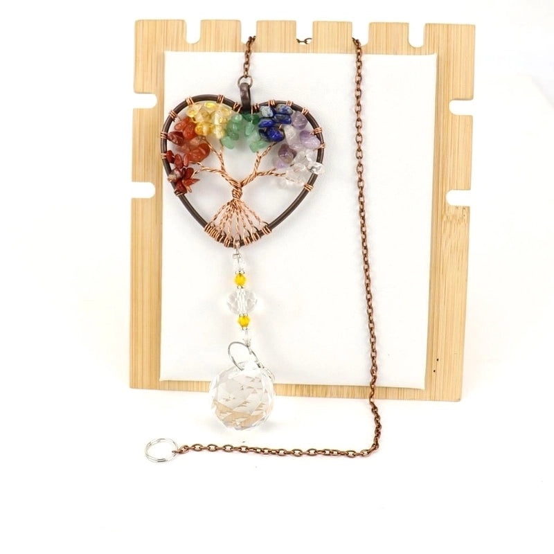 Natural Crushed Stone Heart Crystal Pendant Charm | Jewelry & Accessories