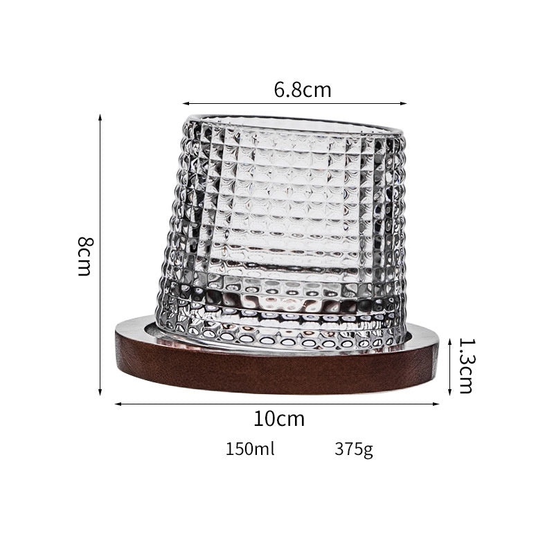 Stylish Casual Stripe Patterned Glass Wine Tumbler 1 Piece | Drinkware & Glassware