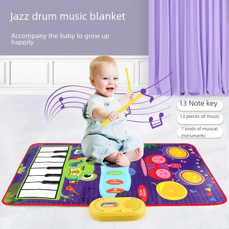 Early Learning Drum and Piano Music Blanket for Babies|Educational Toys