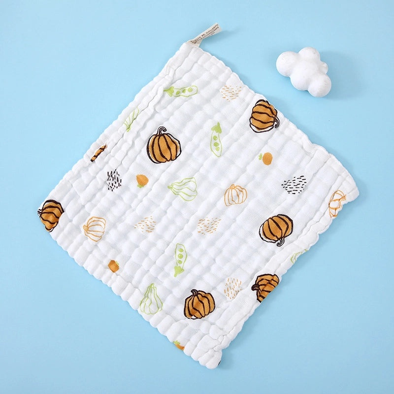 Adorable Cartoon Fruit and Fish Baby Burp Cloths Soft Infant Accessories|Baby Essentials