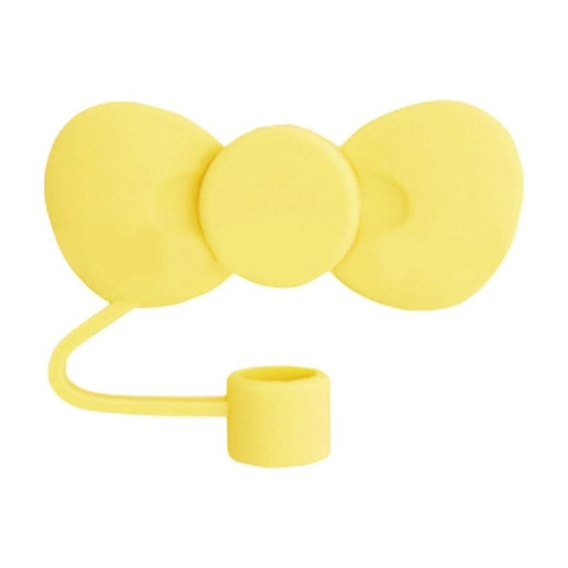 Adorable Bow Knot Silicone Straw Cap 1pc|Straw Accessories