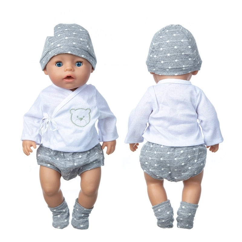 18 Inch American Girl Doll Outfit 4 Piece Set 43cm Baby Doll Clothes|Doll Clothes & Accessories