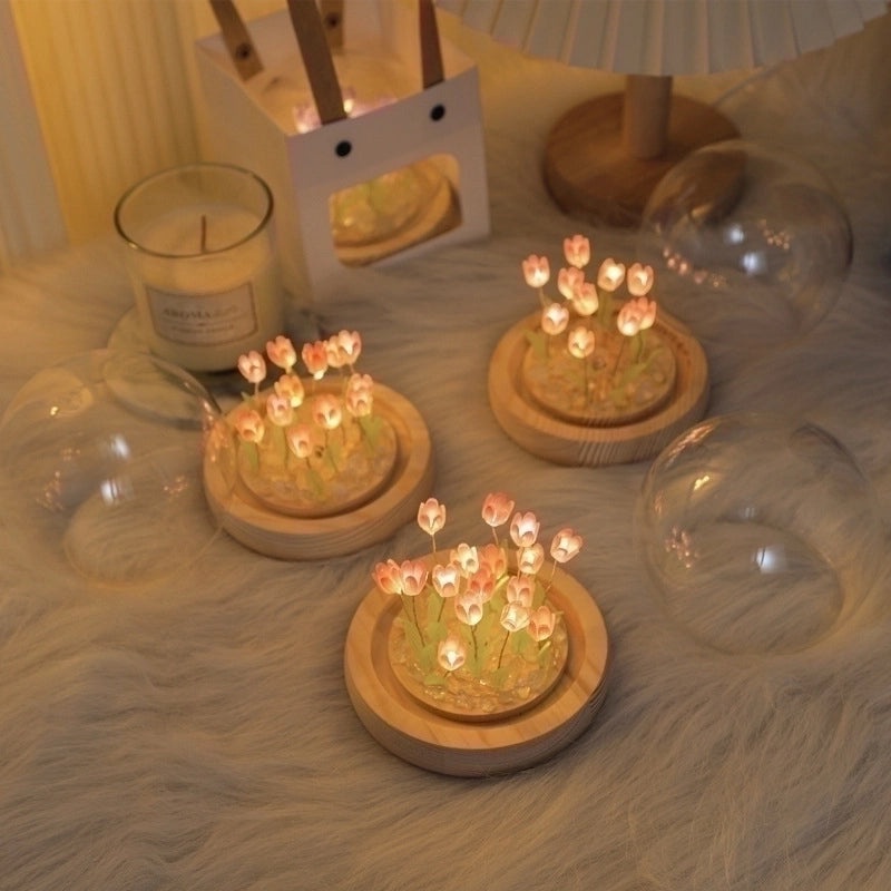 Elegant Floral Glass Ornaments for Casual Romantic Decor|Home Decor & Artificial Flowers