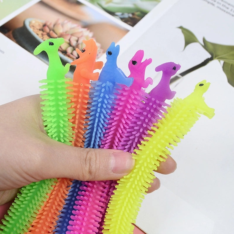 TPR Soft Dinosaur Music Decompression Bracelet Kids Toy Vent Stress Relief Noodle Rope|儿童玩具饰品