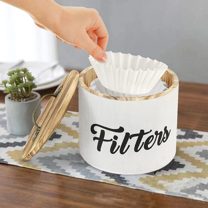 Wooden Coffee Filter with Minimalist Letter Design 1 Piece | Kitchen & Dining Accessories