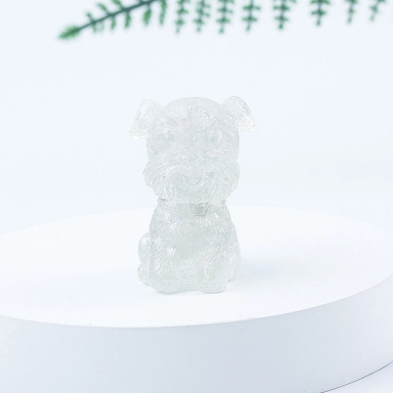 Adorable Dog Shaped Crystal Figurines for Home Decor|Decorative Figurines
