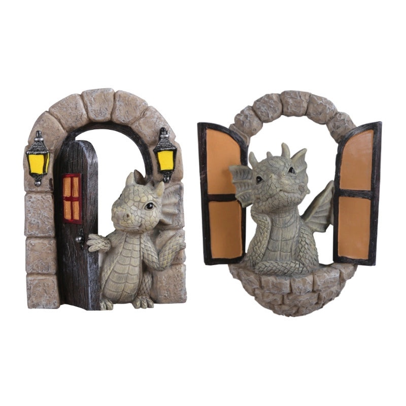 Cute Cartoon Dragon Resin Figurines|Home Decor Ornaments