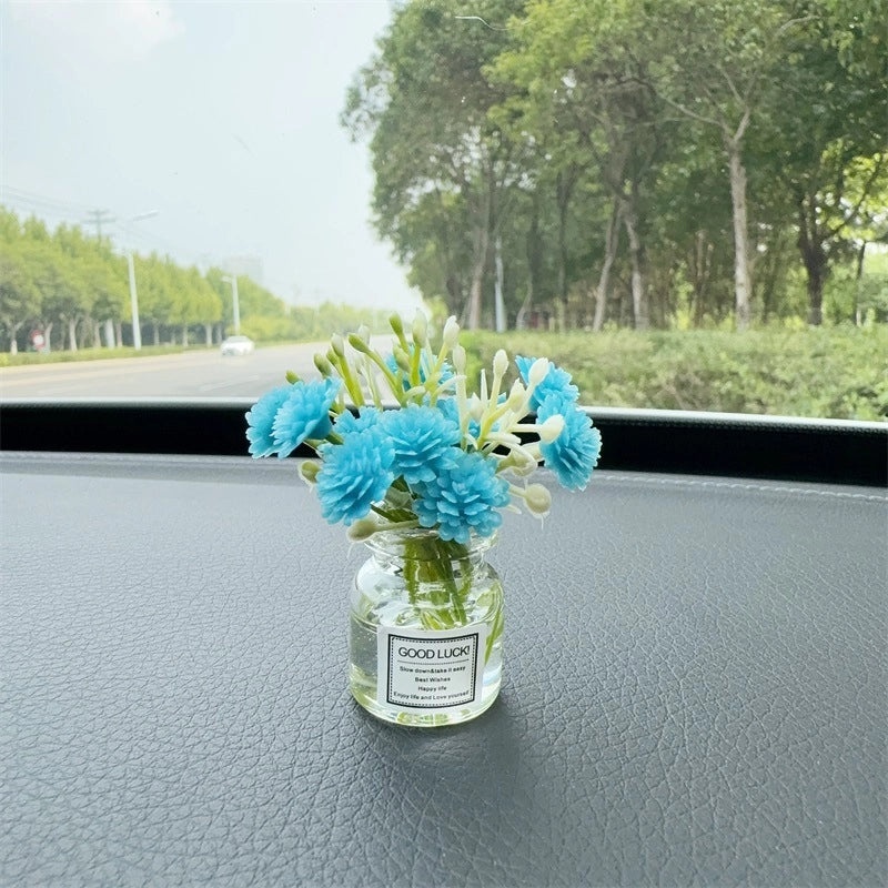 Elegant Minimalist Flower Glass Ornaments for Women|Home Decor Accessories