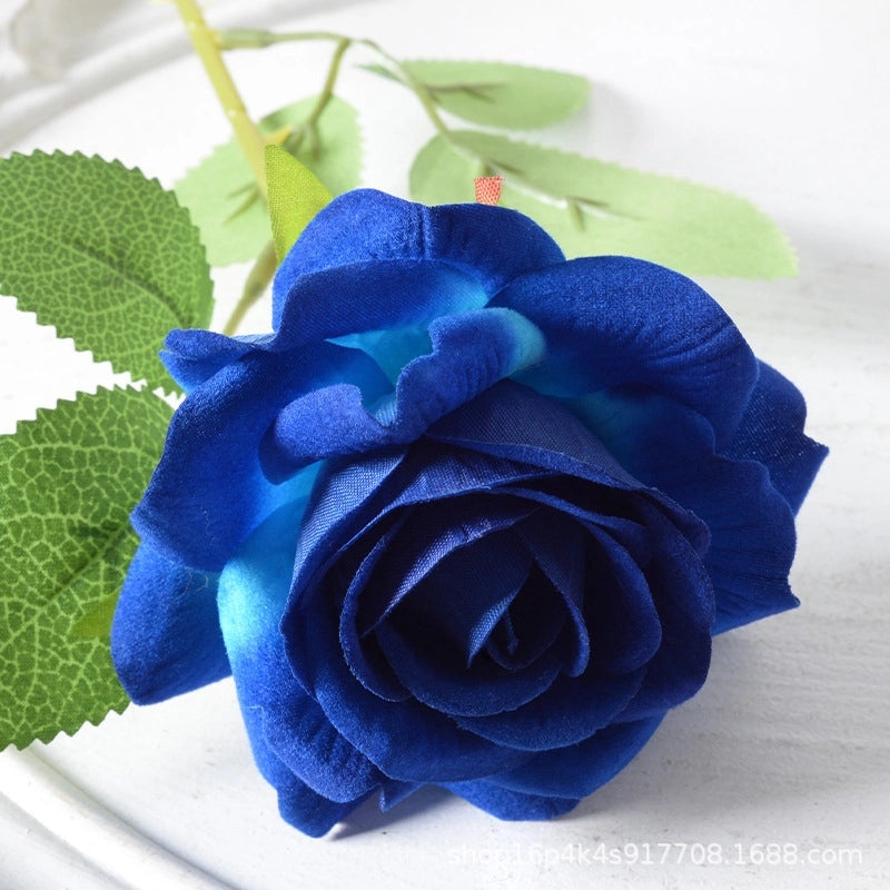 Artificial Rose Single Stem Flannel Flower for Home Wedding Valentine's Day Decoration|Home Decor & Wedding Accessories