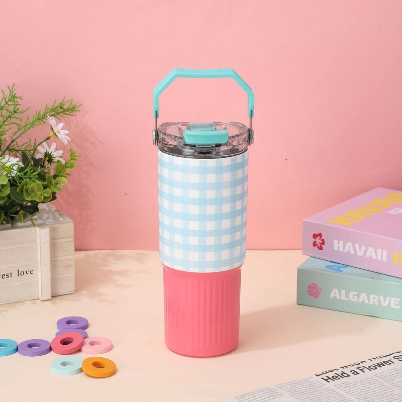 Casual Lattice 304 Stainless Steel Thermos Cup 1 Piece|Drinkware & Thermoses