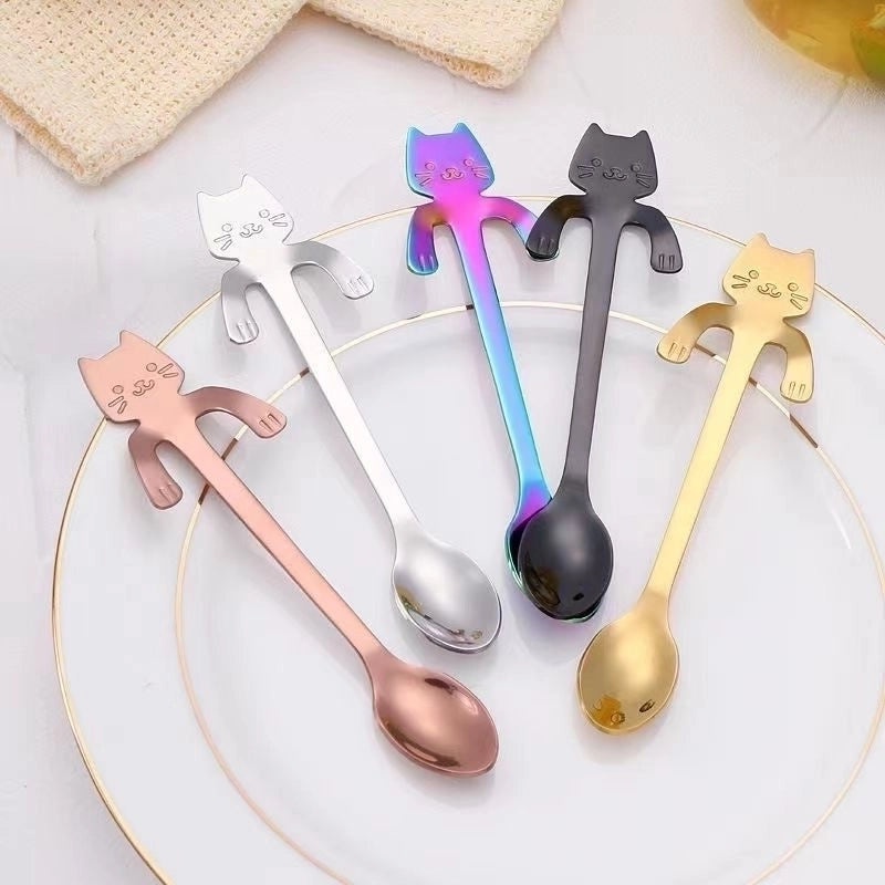 Adorable Cartoon Stainless Steel Spoon Single Piece | Kitchen Utensils & Cutlery