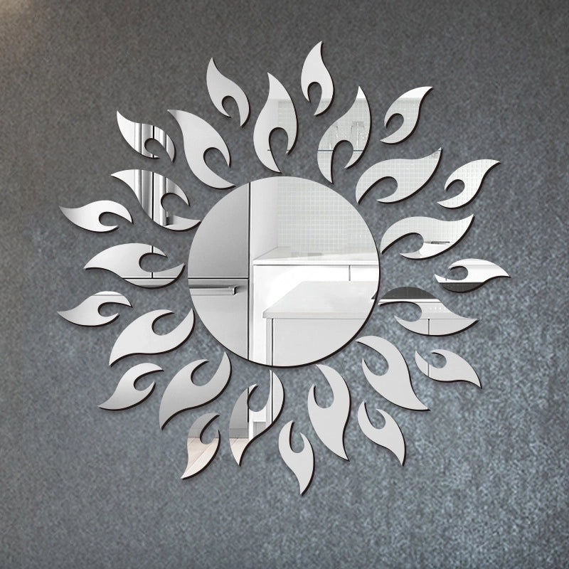3D Acrylic Sunflower Mirror Wall Decal Decorative Sticker|Home Decor Wall Art