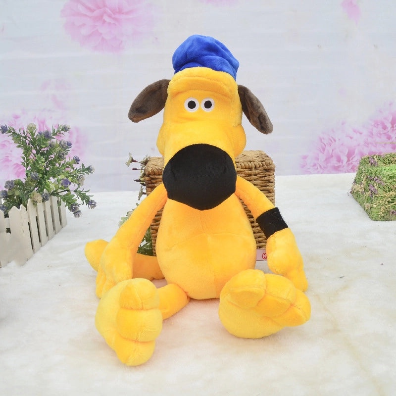Realistic Aurora Lie Prone Shepherd Puppy Plush Toy Yellow Dog Doll Cute Pine Lion Figurine|Plush Toys & Stuffed Animals