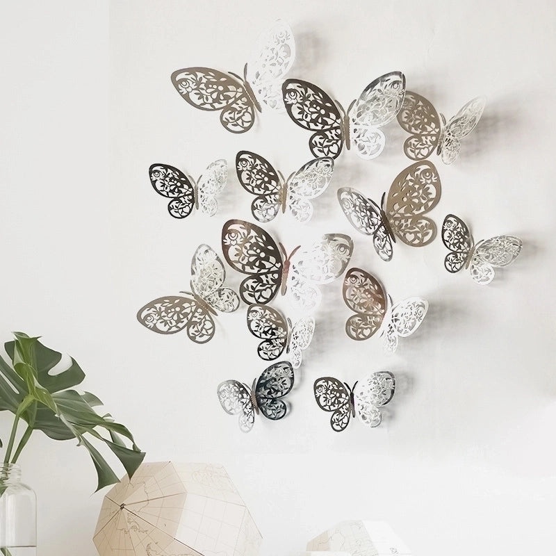 Charming Butterfly Paper Wall Decal Decorative Wall Art for Home Bedroom Living Room|Home Decor Wall Stickers