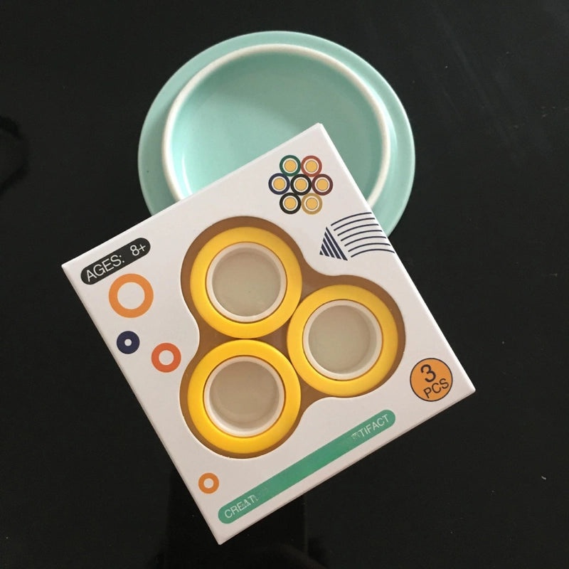 Magnetic Fingertip Gyro Ring Stress Relief Decompression Toy | Fidget Toys & Stress Relief