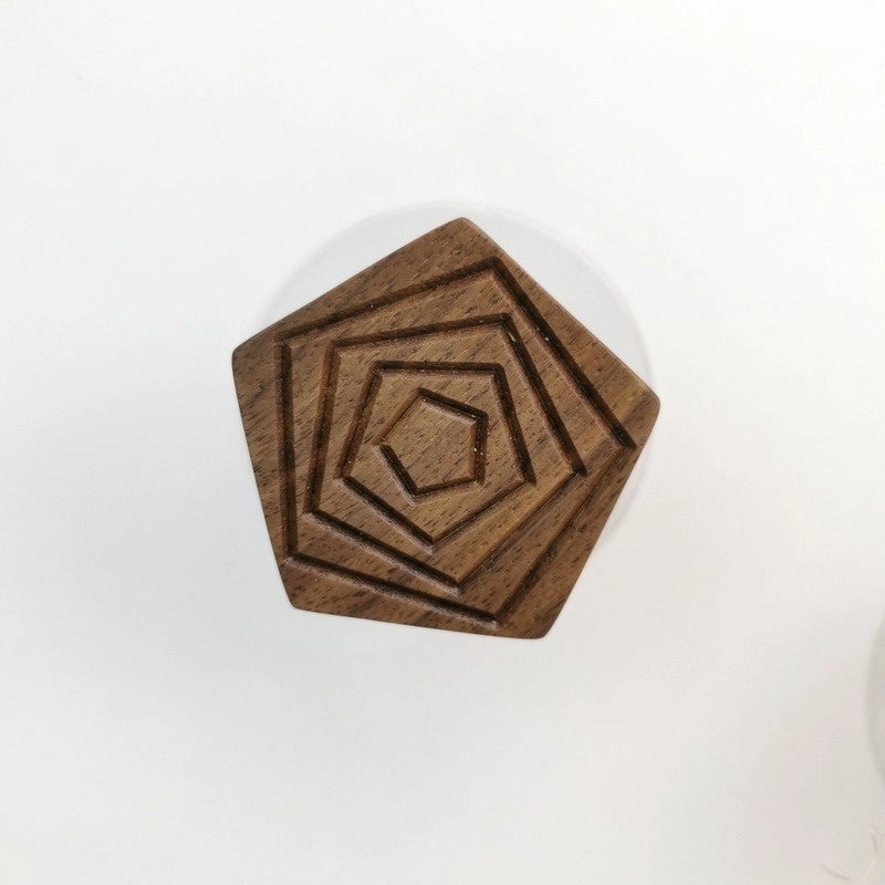 Vintage Geometric Triangle and Quadrilateral Wooden Wall Hooks for Bathroom Organization|Home & Kitchen Storage & Organization