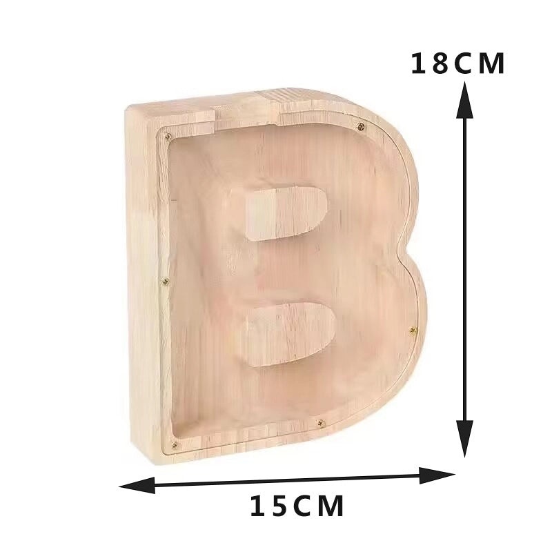 Piggy Bank Wooden Letter Toy for Kids | Educational Wooden Toys