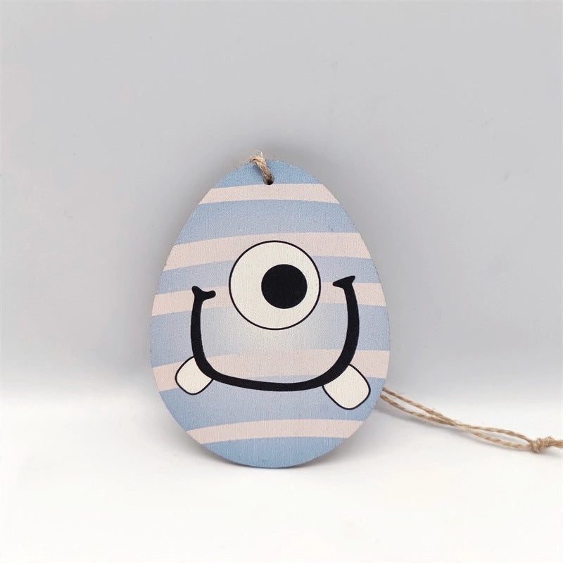 Elegant Easter Wooden Rabbit Hanging Ornament for Home Party Decorations | Home Decor