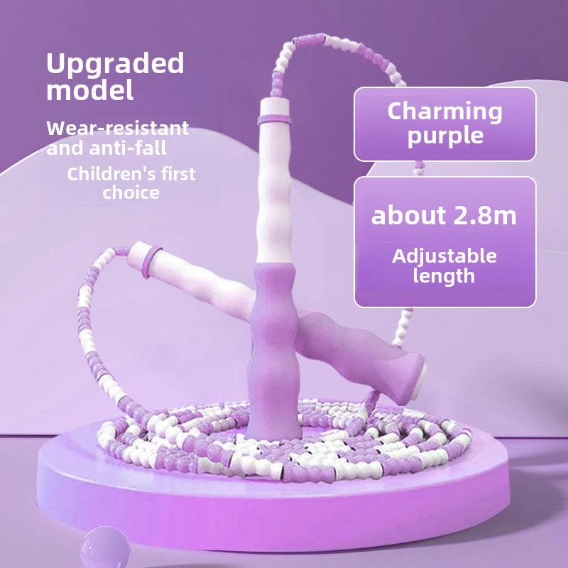 儿童专用运动竹制跳绳 高考小学生幼儿园适用|运动健身器材