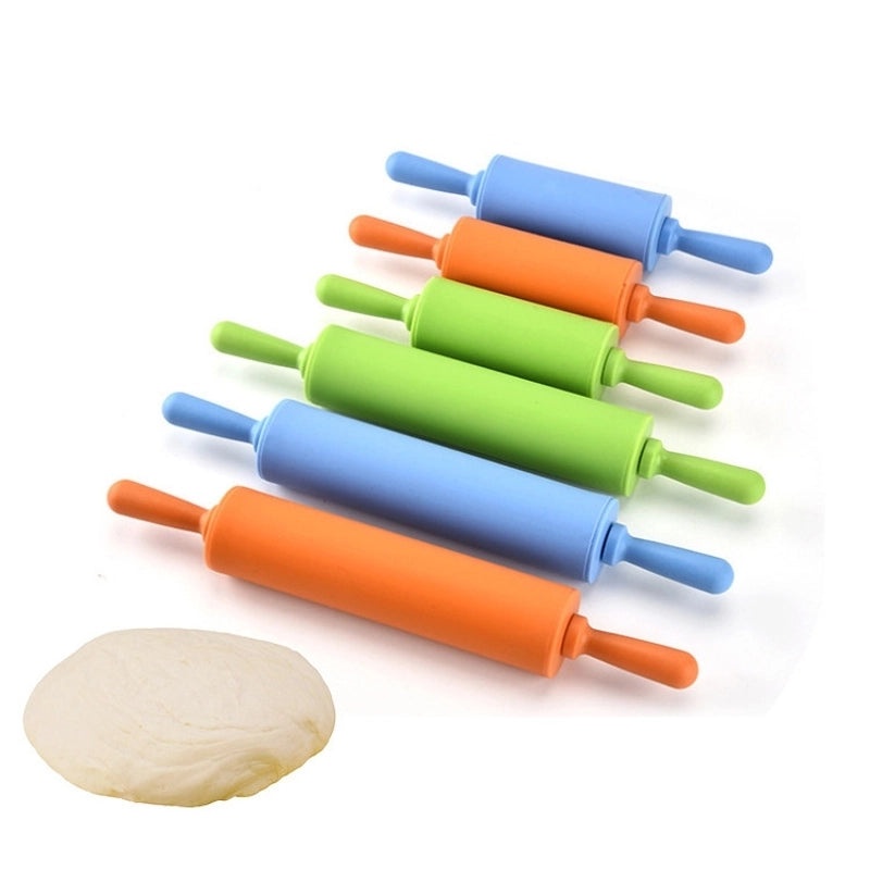 Solid Color Silicone Rolling Pin for Baking | Kitchen Tools & Gadgets