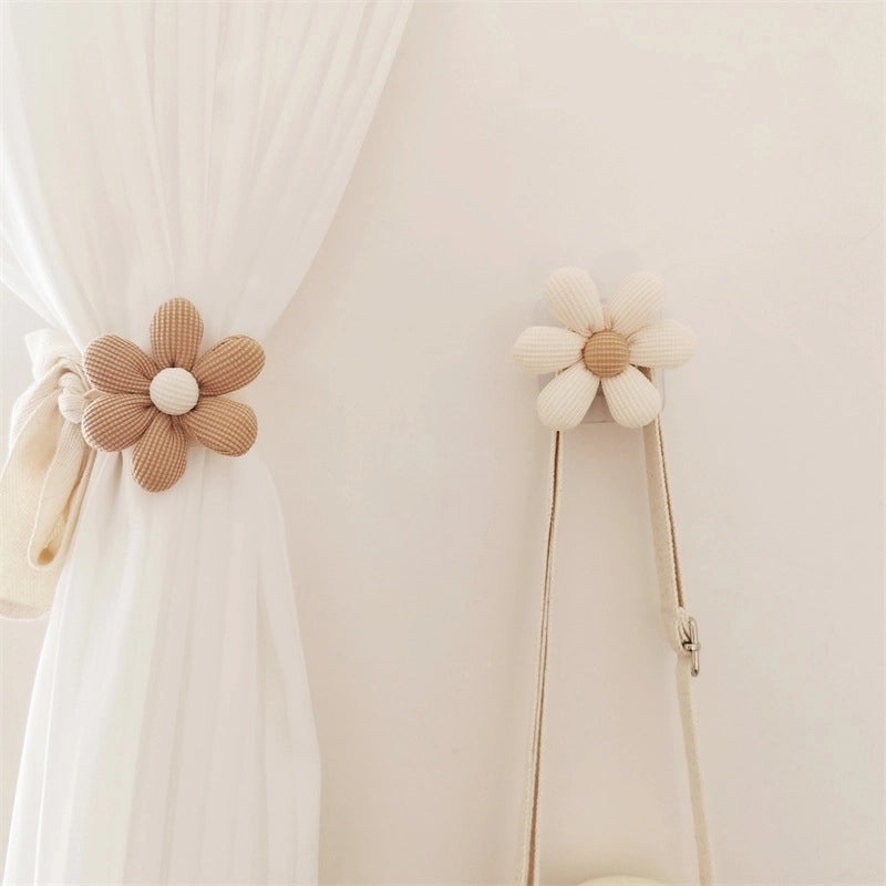 Minimalist Wooden Flower Wall Hook Home Decor|Wall Hooks & Hangers