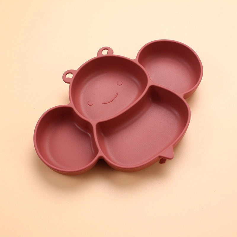 Cute Little Bee Silicone Kids Tableware Set Baby Bowl Cup Spoon Food Grade|Baby Feeding Supplies