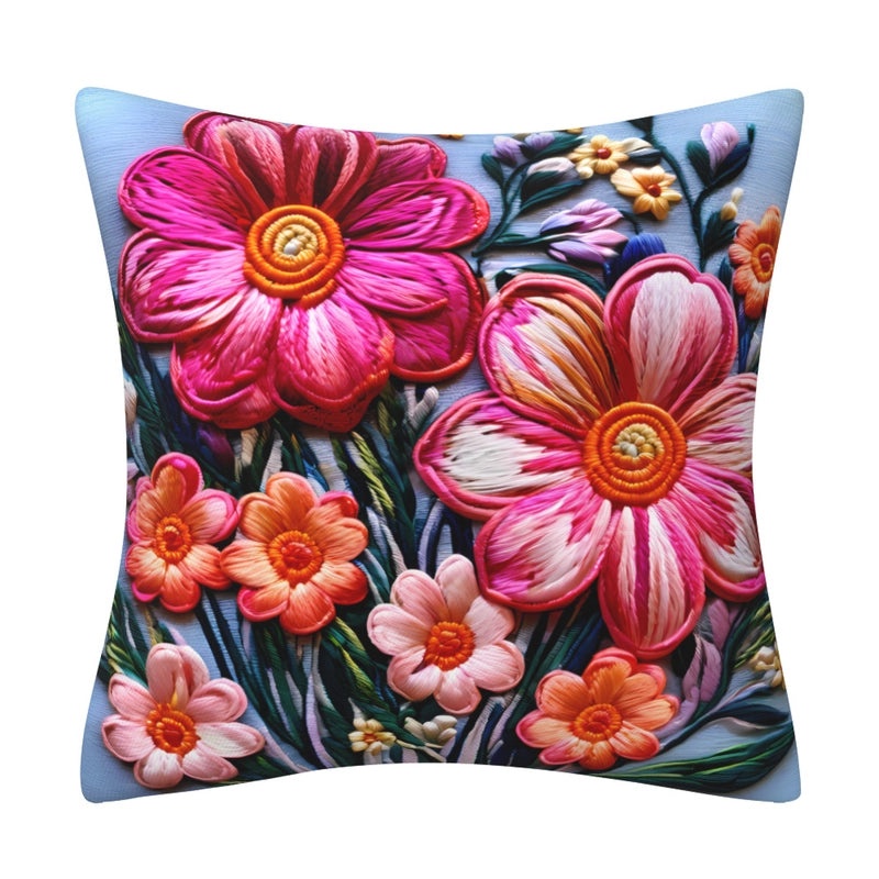 Elegant Minimalist Floral Polyester Pillow Covers for Couch and Sofa Decor|Home Decor & Living Room Accessories