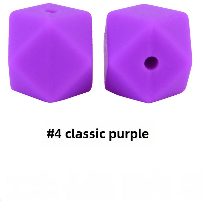 17mm Silicone Octagonal Beads for Pacifier Chains DIY Accessories | Baby & Mom Essentials