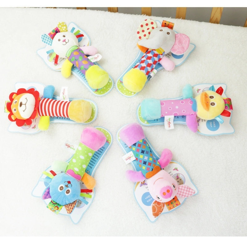 Cartoon Animal Baby Hand Rattle Stick Soft Newborn Toy|Baby Toys & Accessories