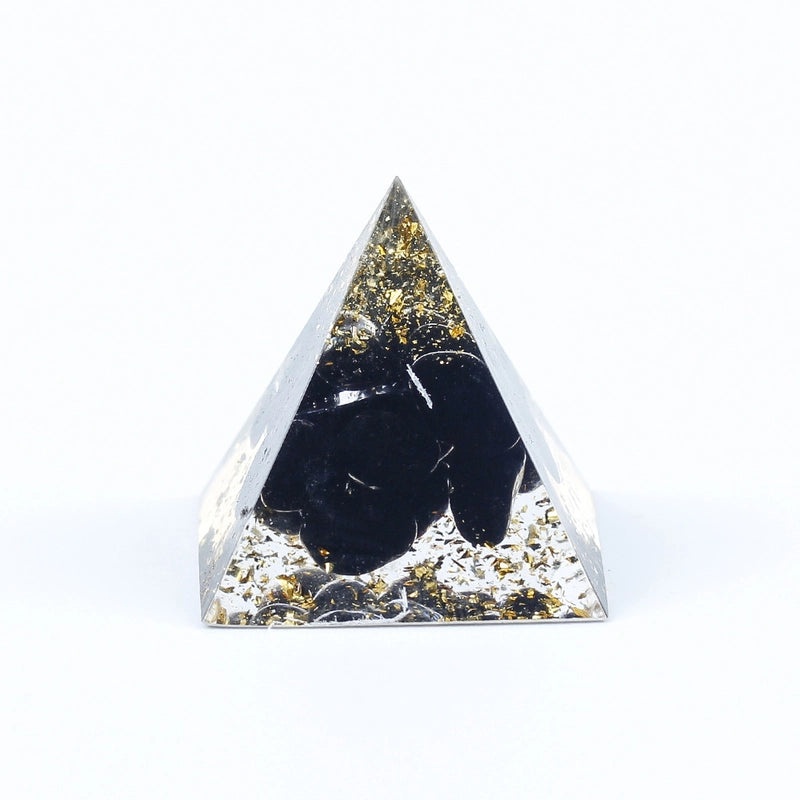Minimalist Chinoiserie Triangle Resin Crystal Ornament|Home Decor & Decorative Accessories