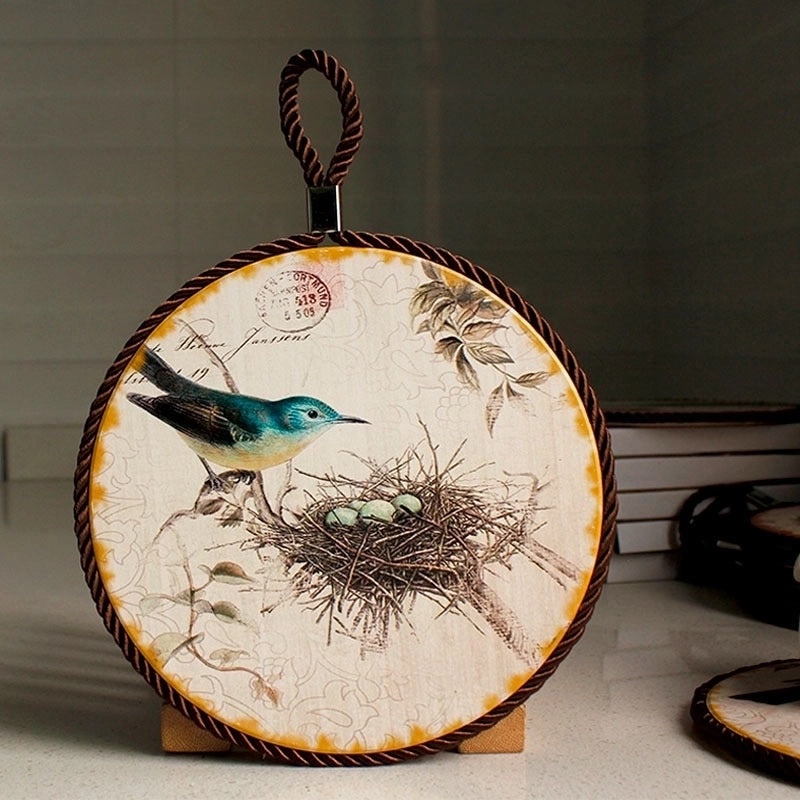 Floral Ceramic Placemat for Casual Vacation Dining 1 Piece|Home & Kitchen Table Linens