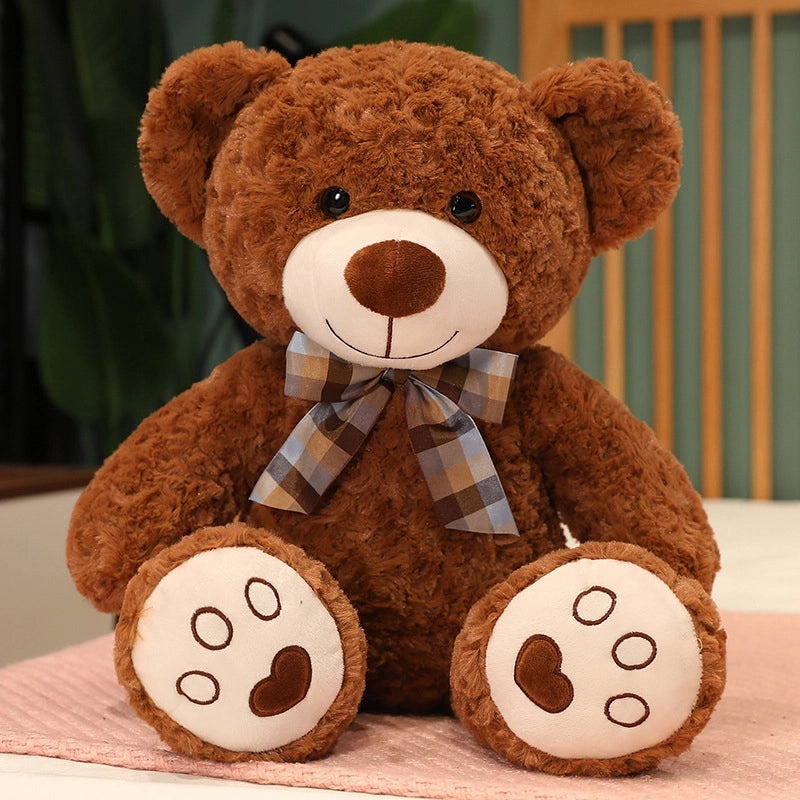 Cute Plush Bear with Bow Knot Soft PP Cotton Stuffed Animal Toy | Stuffed Animals & Plush Toys