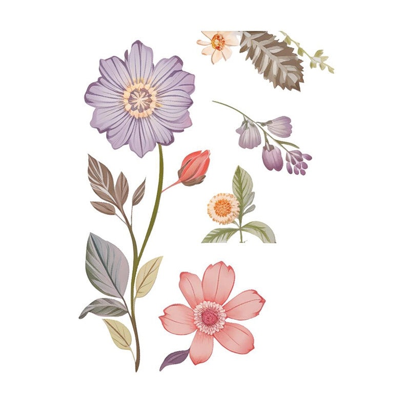 Pastoral Floral PVC Wall Switch Sticker Decorative Wall Art | Home Decor & Wall Stickers