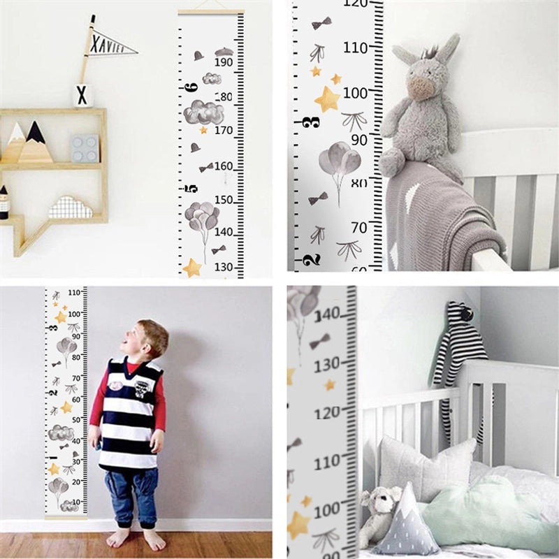 Nordic Kids Height Chart Wall Art | Decorative Growth Measurement for Children | Baby Height Sticker | Student Room Decor | Kids Growth Tracker|儿