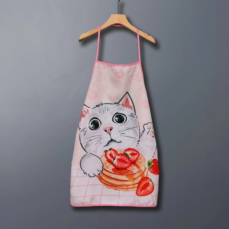 Fresh Cat Apron Decorations for Fabric Craft Printing | Kitchen Aprons & Party Props