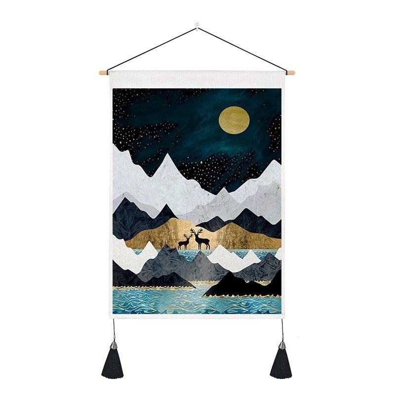 Scenic Polyester Wall Tapestry for Home Decor|Home Decor