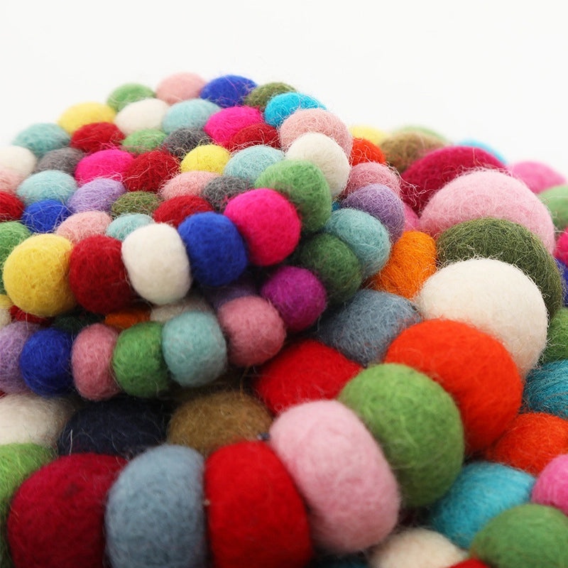 Nibo Braided Wool Felt Ball Coaster for Buddha Sound Bowl Yoga Cushion | Yoga Accessories