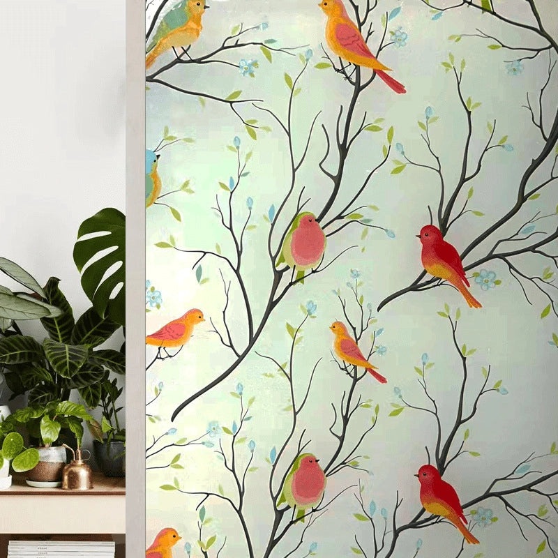 Frosted Glass Window Film Privacy Sticker for Bathroom Toilet Anti-Peep Opaque Transparent Window Film|Home Decor & Window Treatments